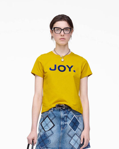 Joy. Slim Tee Joy Yellow