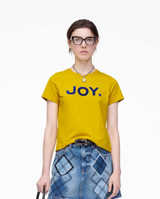 Joy. Slim Tee Joy Yellow