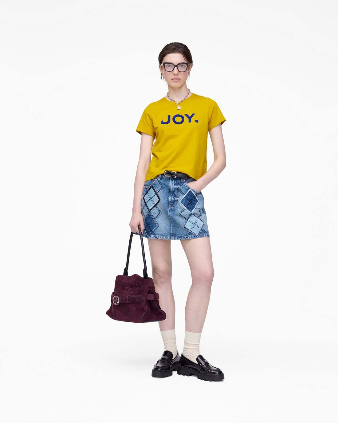 Joy. Slim Tee Joy Yellow