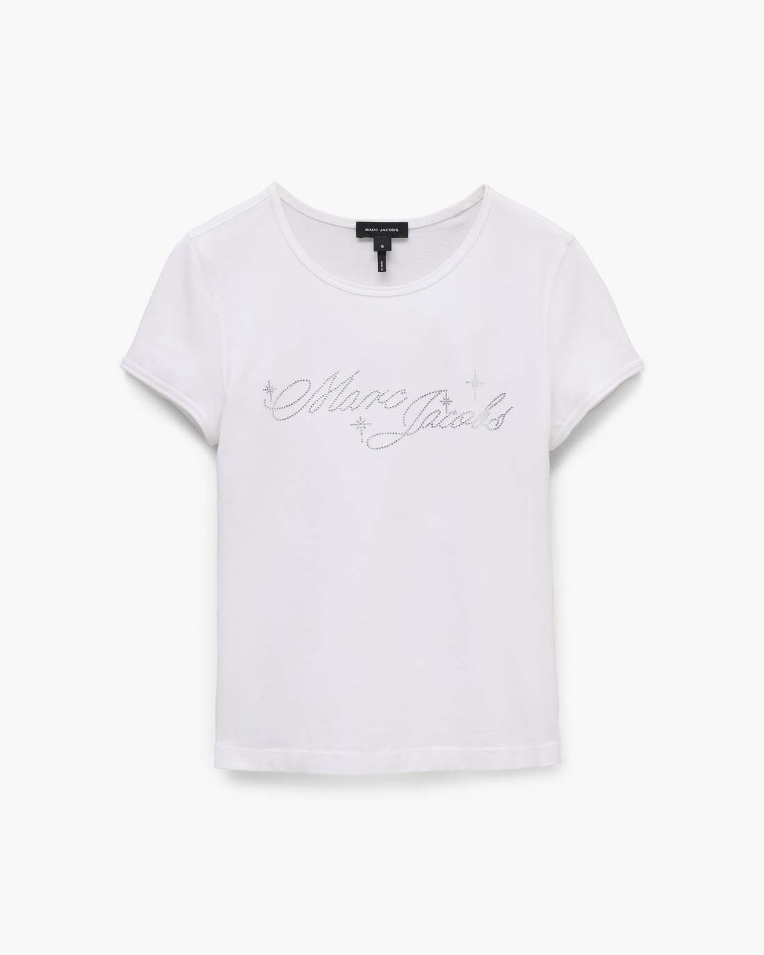 Charm Logo Shrunken Tee White