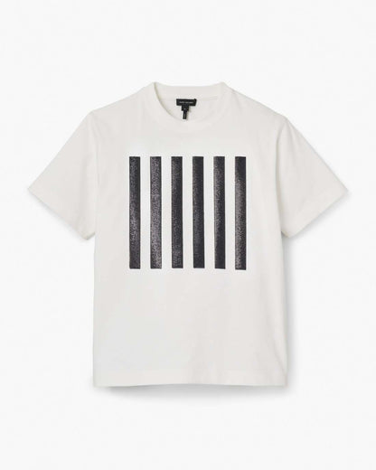 The Stripe Box Tee White