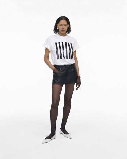 The Stripe Box Tee White