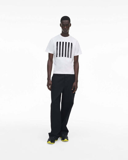 The Stripe Box Tee White