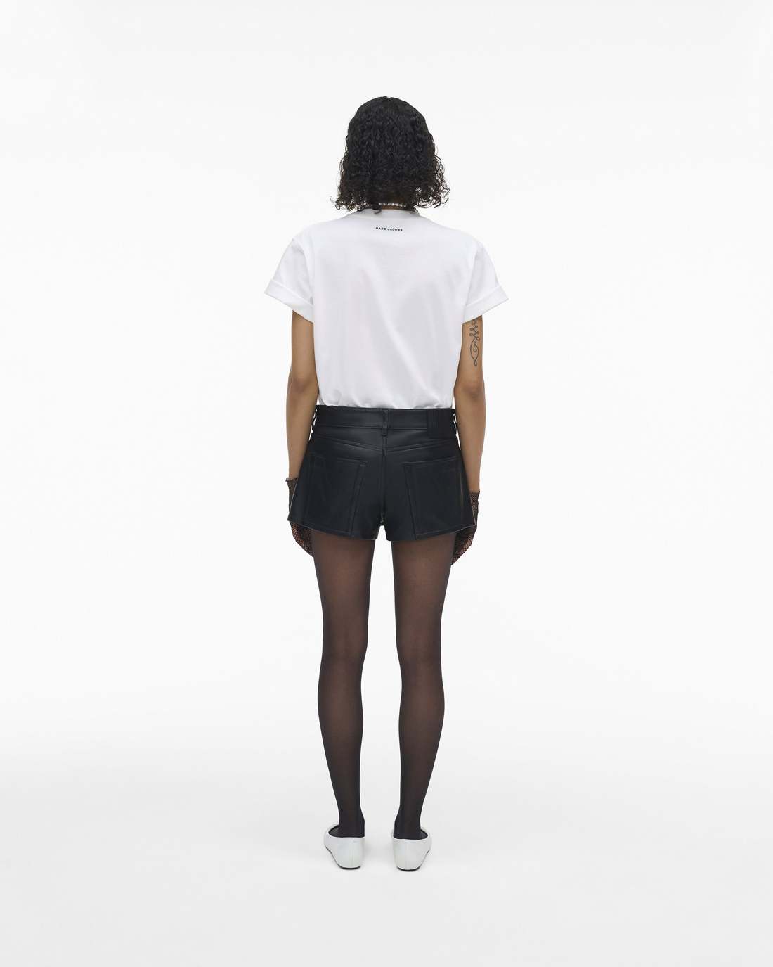 The Leather Skort Black