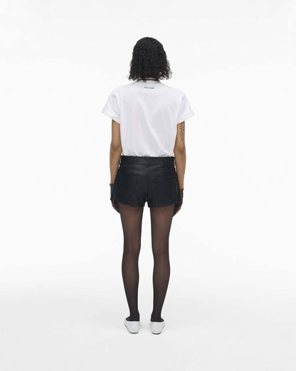 The Leather Skort Black