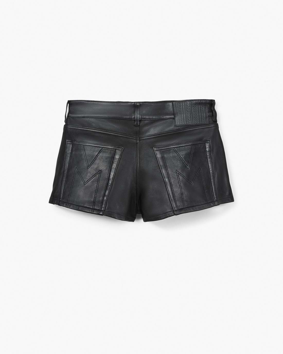 The Leather Skort Black