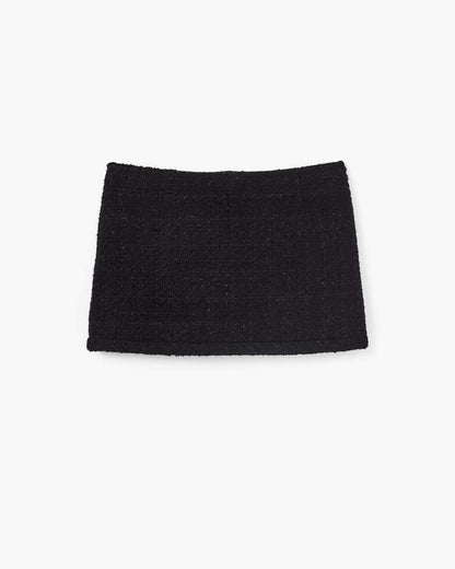 Tweed Mini Skirt Black
