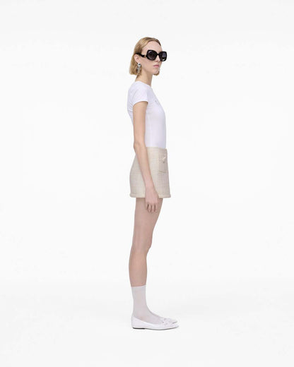 Tweed Mini Skirt Ivory
