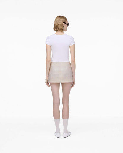 Tweed Mini Skirt Ivory