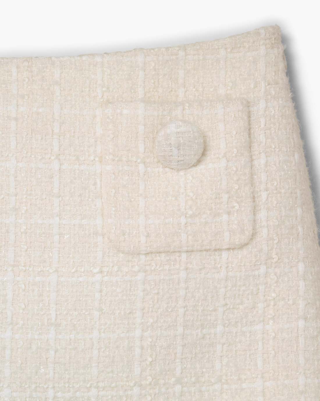 Tweed Mini Skirt Ivory
