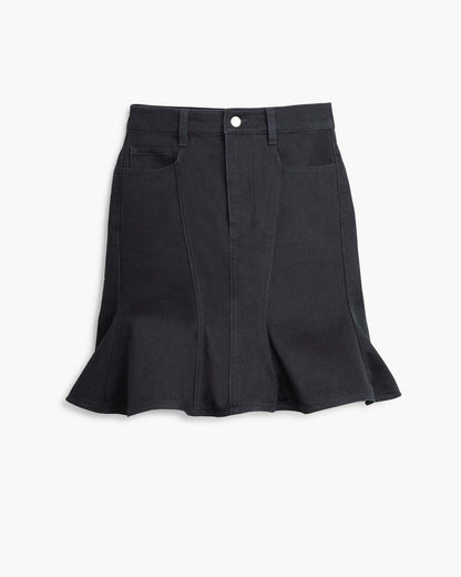 The Fluted Mini Skirt Black
