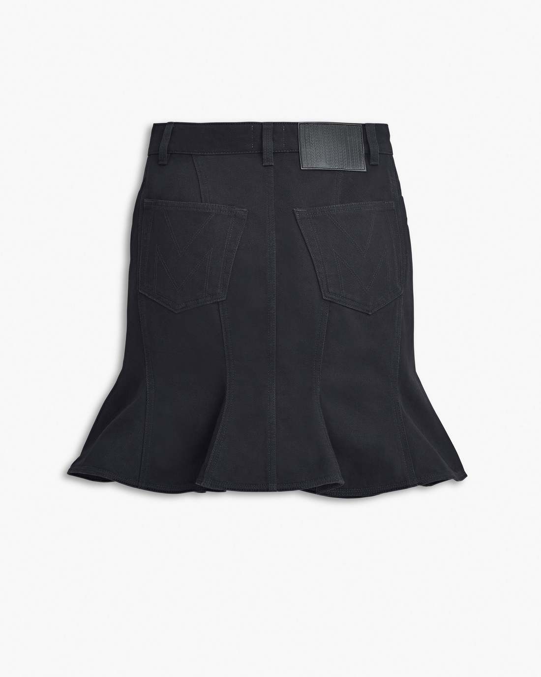 The Fluted Mini Skirt Black