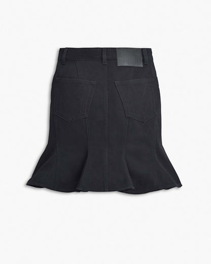 The Fluted Mini Skirt Black
