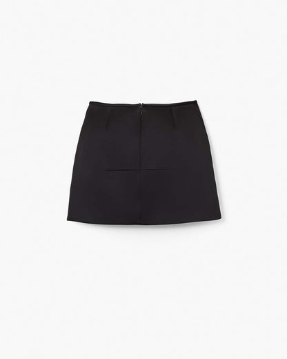 The Duchess Satin Skirt Black