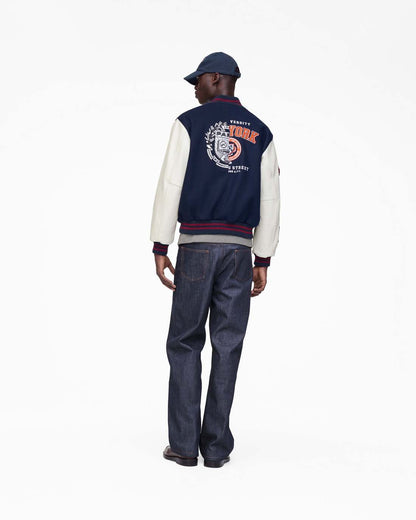 The A.P.C. X Marc Jacobs Varsity Jacket Dark Navy/White