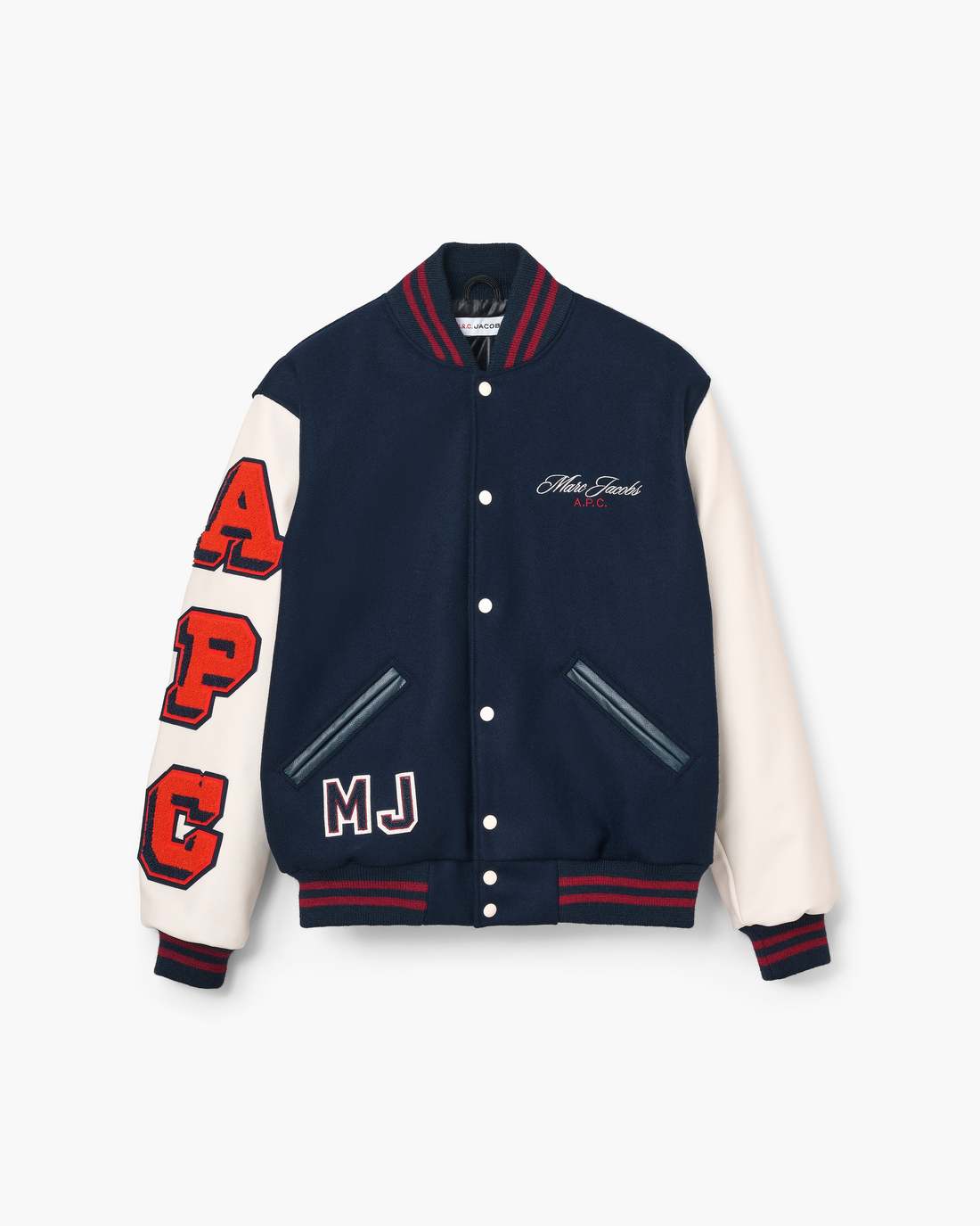 The A.P.C. X Marc Jacobs Varsity Jacket Dark Navy/White