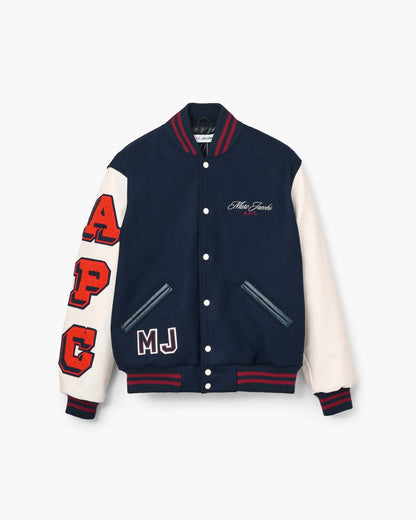 The A.P.C. X Marc Jacobs Varsity Jacket Dark Navy/White