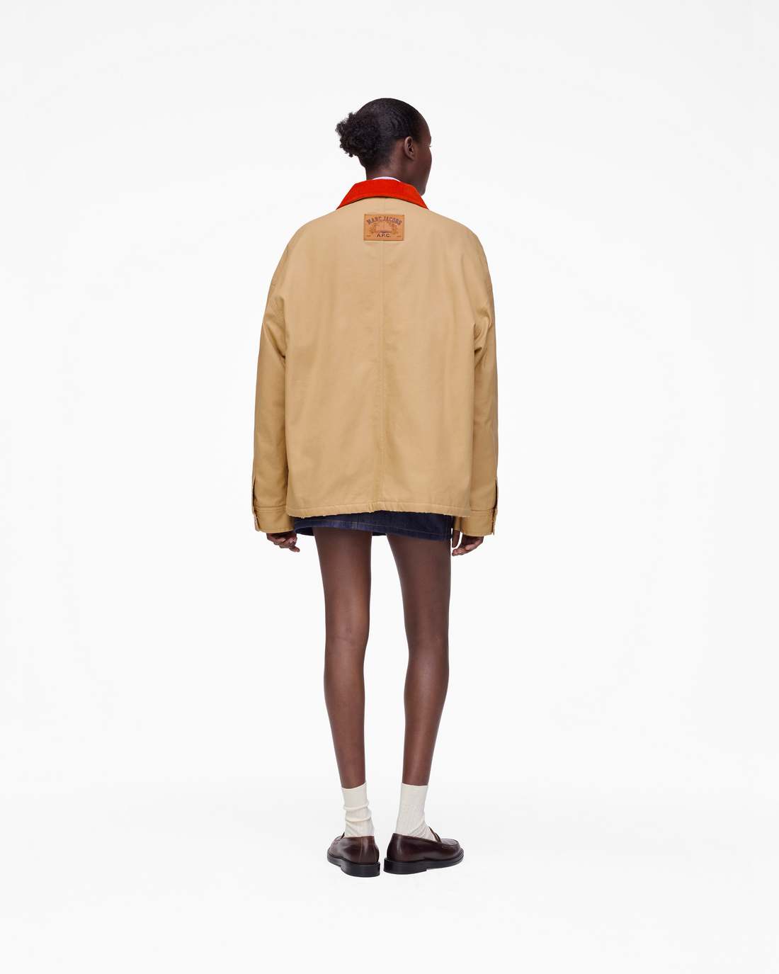 The A.P.C. X Marc Jacobs Stoned Canvas Unisex Jacket Camel