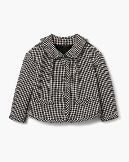 Gingham Tweed Jacket Black Multi