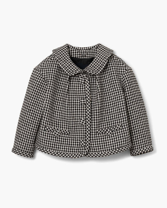 Gingham Tweed Jacket Black Multi