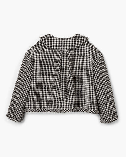 Gingham Tweed Jacket Black Multi