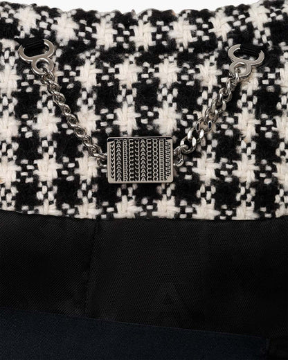 Gingham Tweed Jacket Black Multi