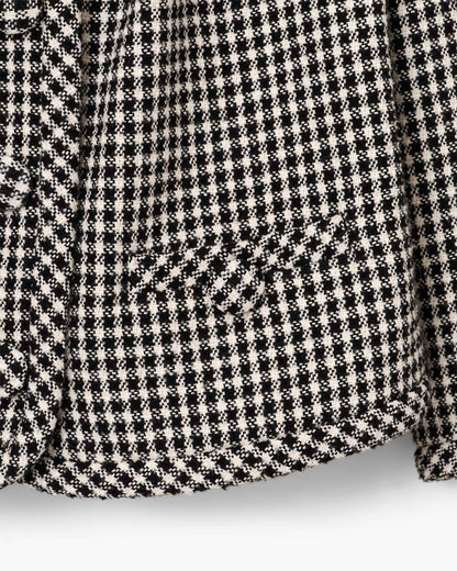 Gingham Tweed Jacket Black Multi