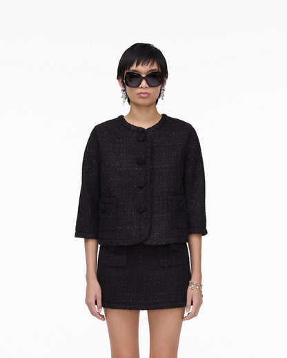 Tweed Backwards Lady Jacket Black