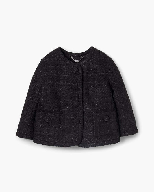 Tweed Backwards Lady Jacket Black