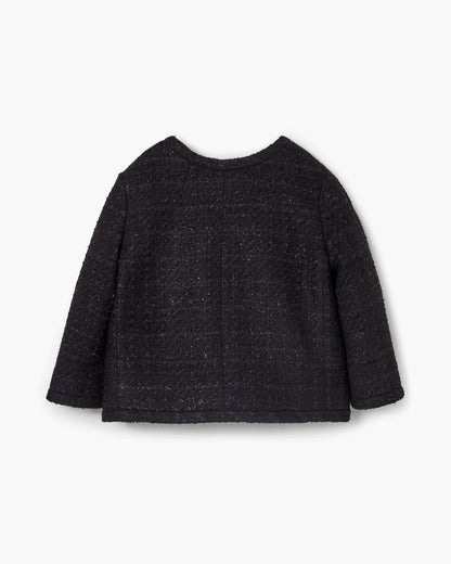 Tweed Backwards Lady Jacket Black