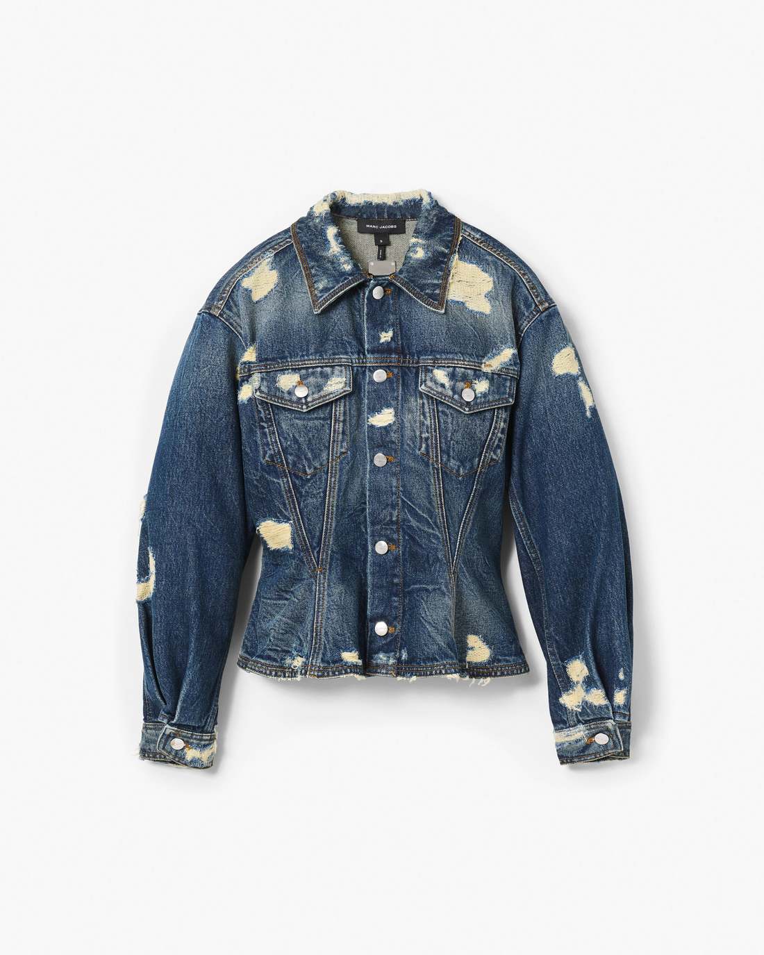 The Rip And Repair Fluted Denim Jacket Punk Indigo