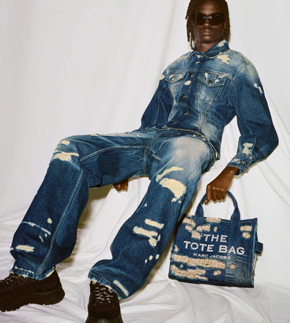 The Rip And Repair Fluted Denim Jacket Punk Indigo