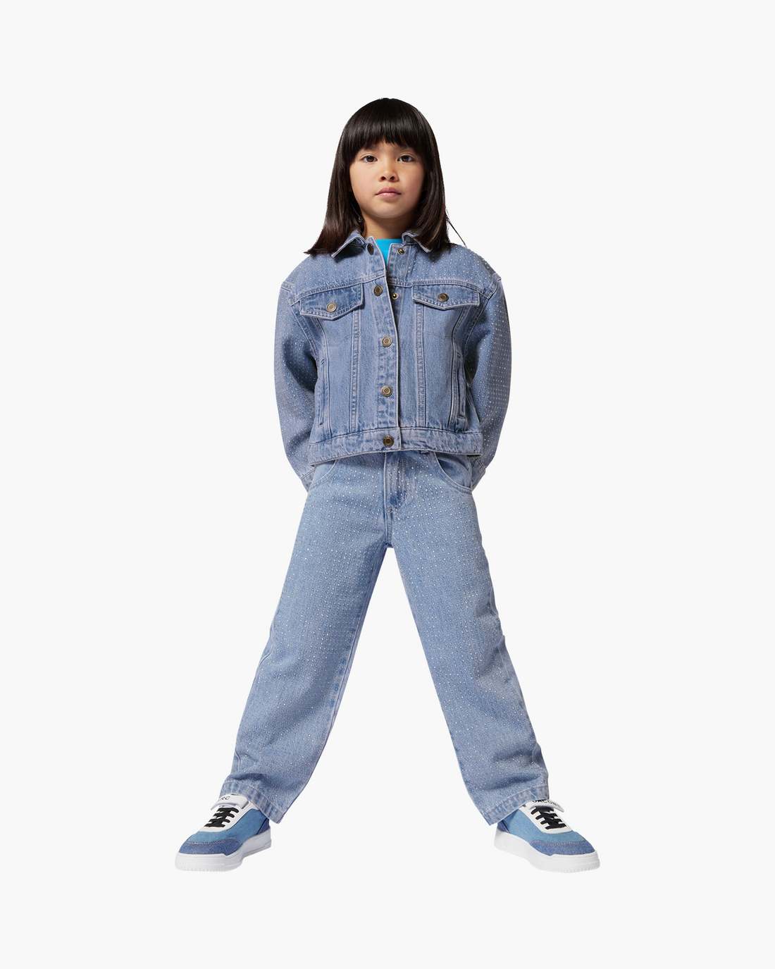 The Crystal Denim Pant Blue